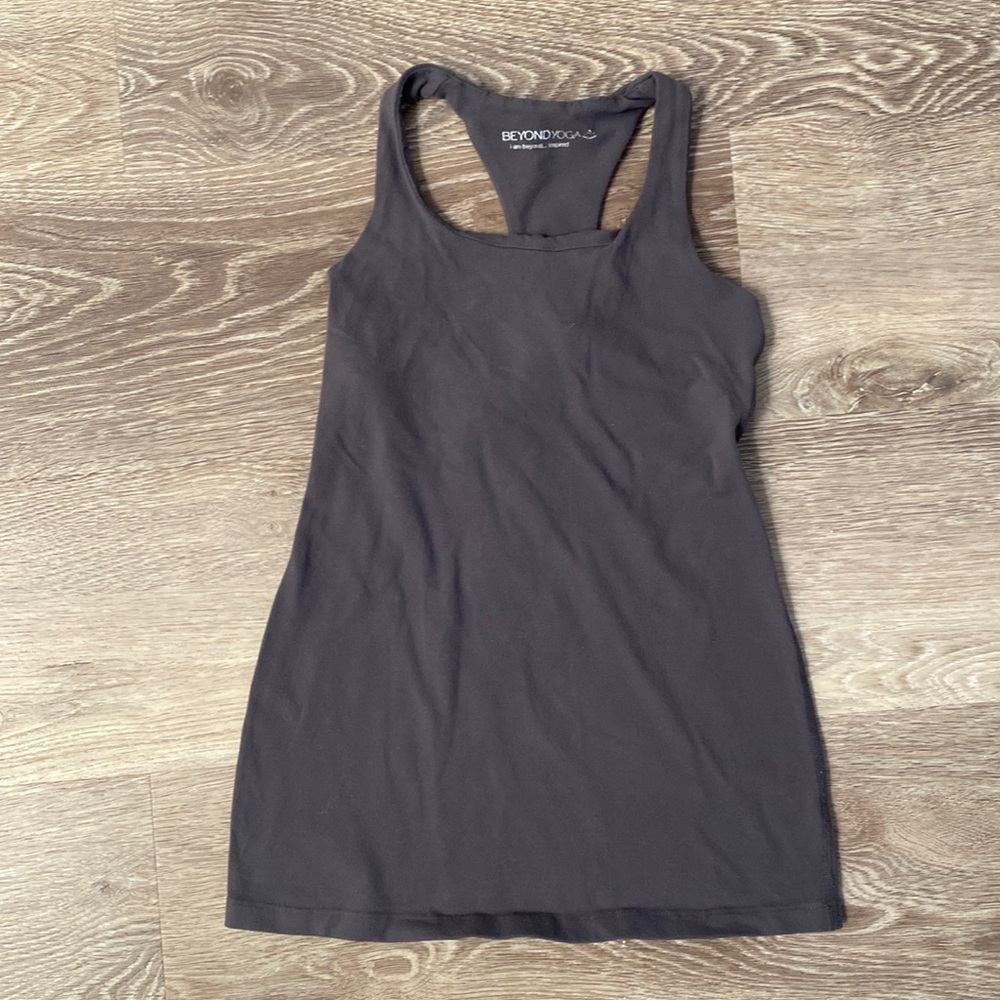 Beyond Yoga Grey Tank Stretchy